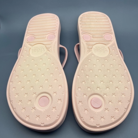 Tidal New York Comfortable Flip Flop Sandals - Keith Haring, Pink, Size 6, EUC - Picture 5 of 6